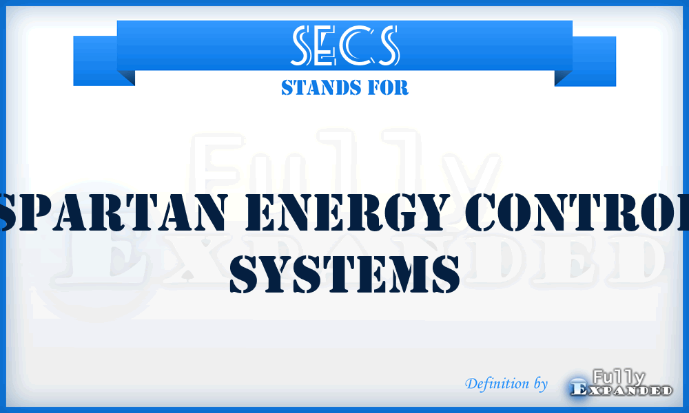 SECS - Spartan Energy Control Systems