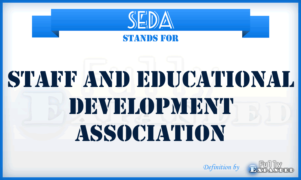 SEDA - Staff and Educational Development Association