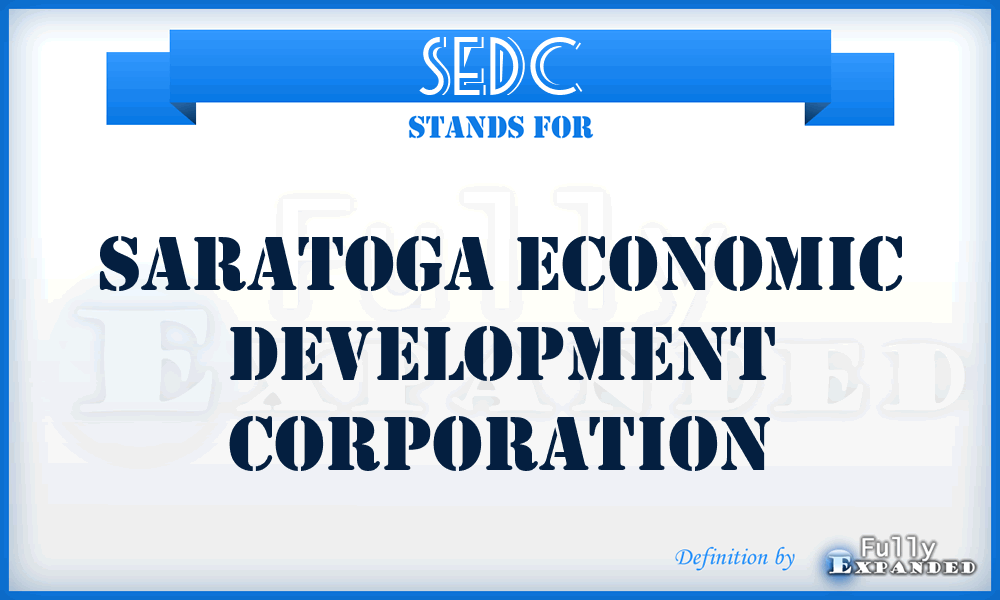 SEDC - Saratoga Economic Development Corporation