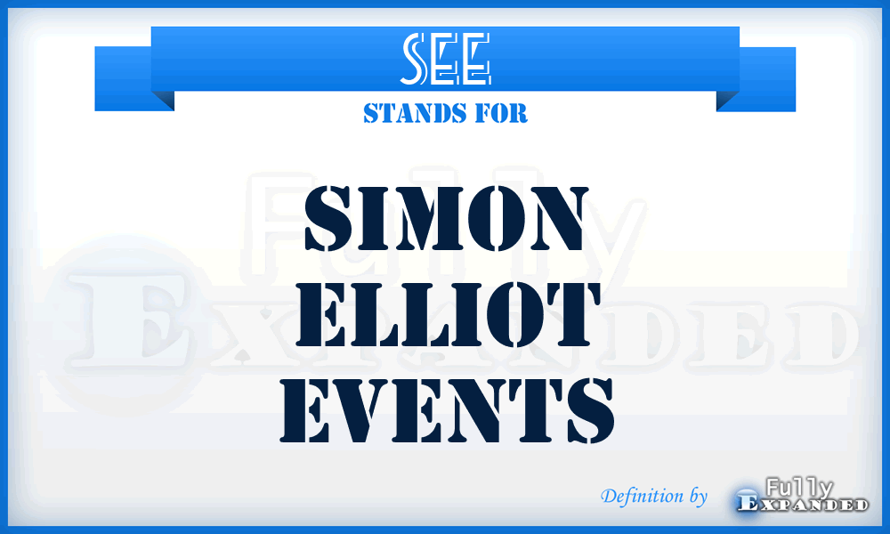 SEE - Simon Elliot Events