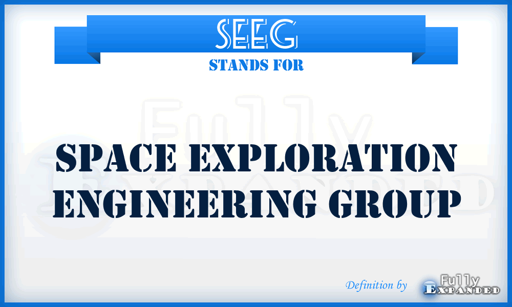 SEEG - Space Exploration Engineering Group