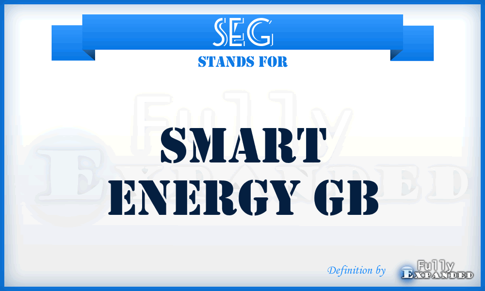 SEG - Smart Energy Gb