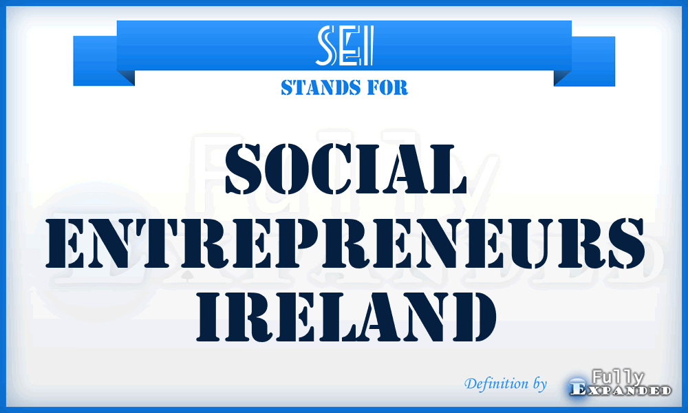 SEI - Social Entrepreneurs Ireland