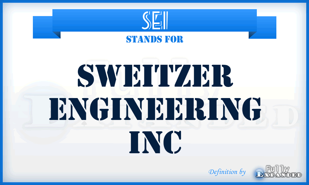 SEI - Sweitzer Engineering Inc