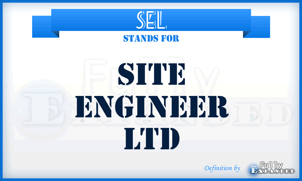 SEL - Site Engineer Ltd