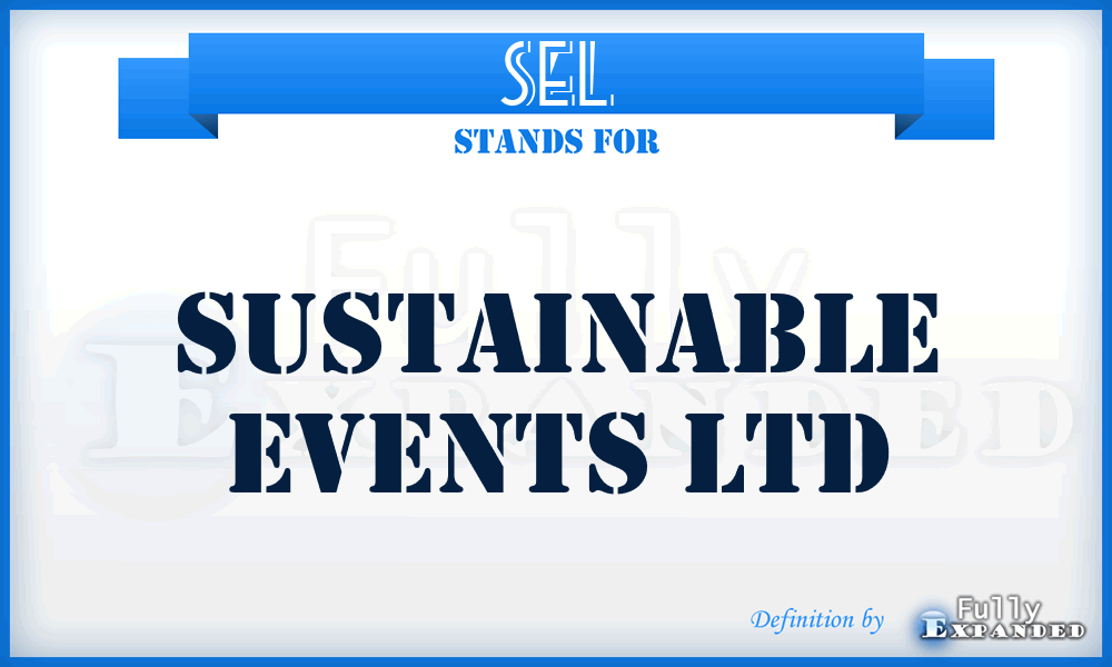 SEL - Sustainable Events Ltd