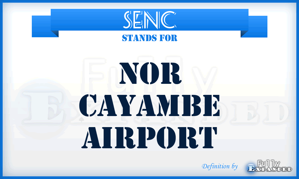 SENC - Nor Cayambe airport