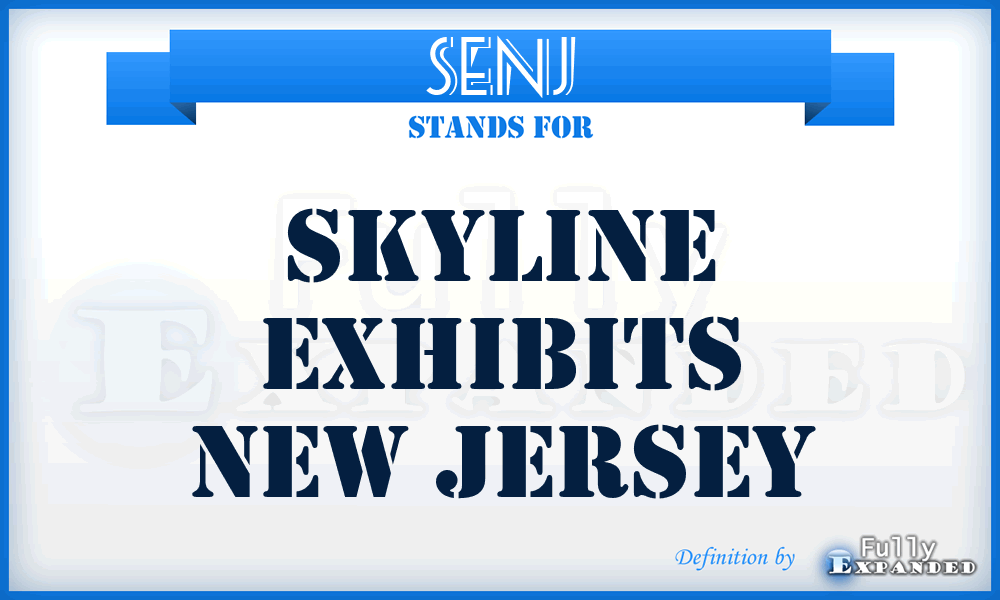 SENJ - Skyline Exhibits New Jersey