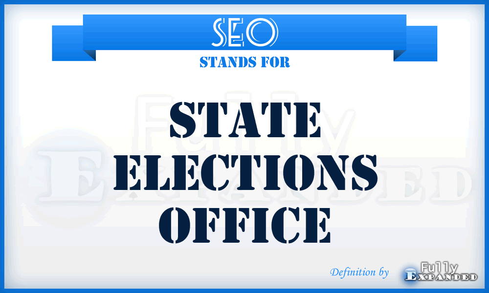 SEO - State Elections Office