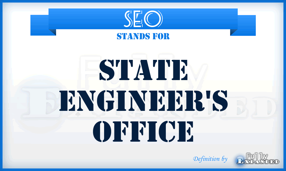 SEO - State Engineer's Office