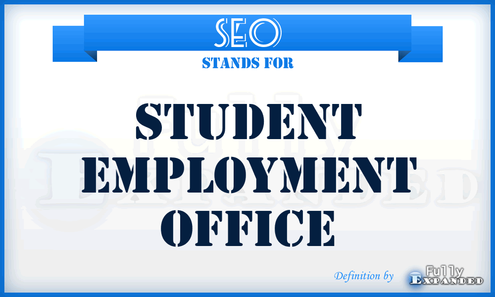 SEO - Student Employment Office