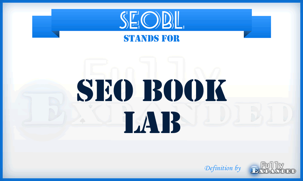 SEOBL - SEO Book Lab