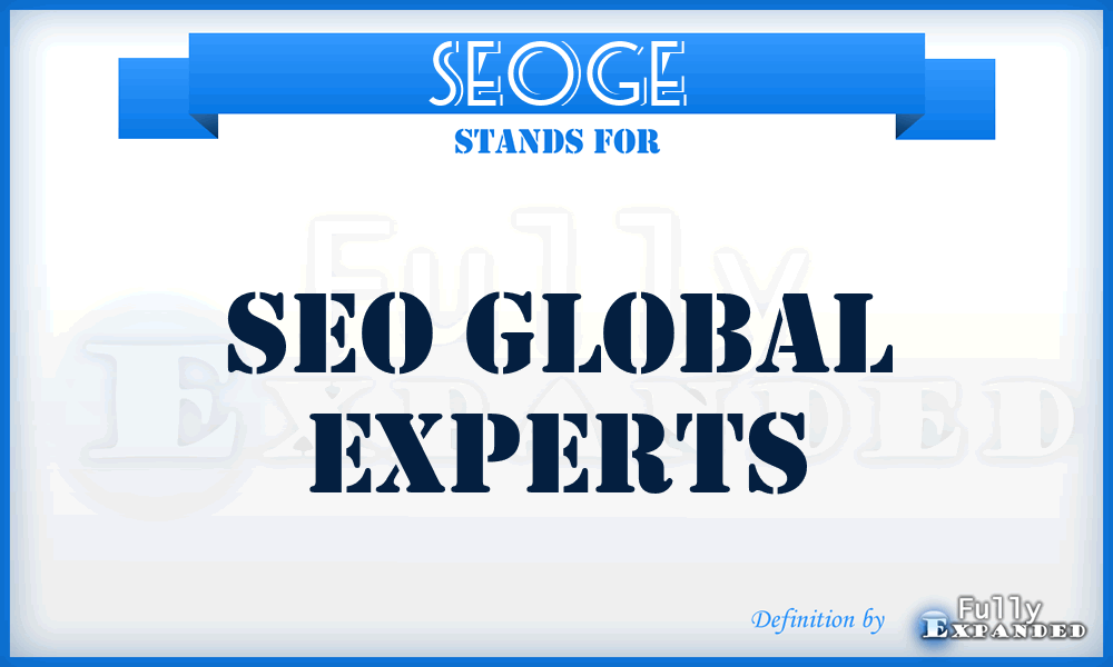 SEOGE - SEO Global Experts