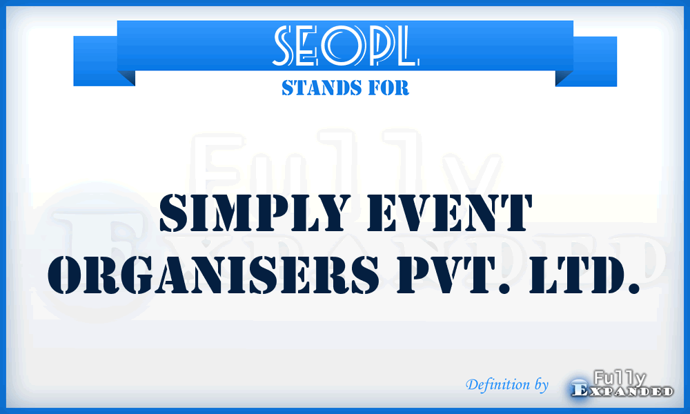 SEOPL - Simply Event Organisers Pvt. Ltd.