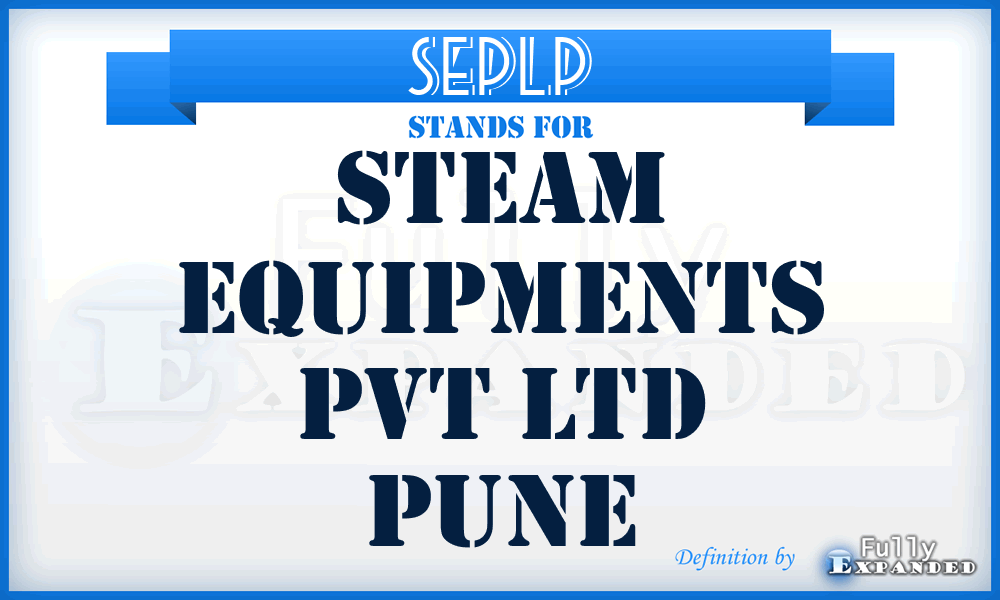 SEPLP - Steam Equipments Pvt Ltd Pune