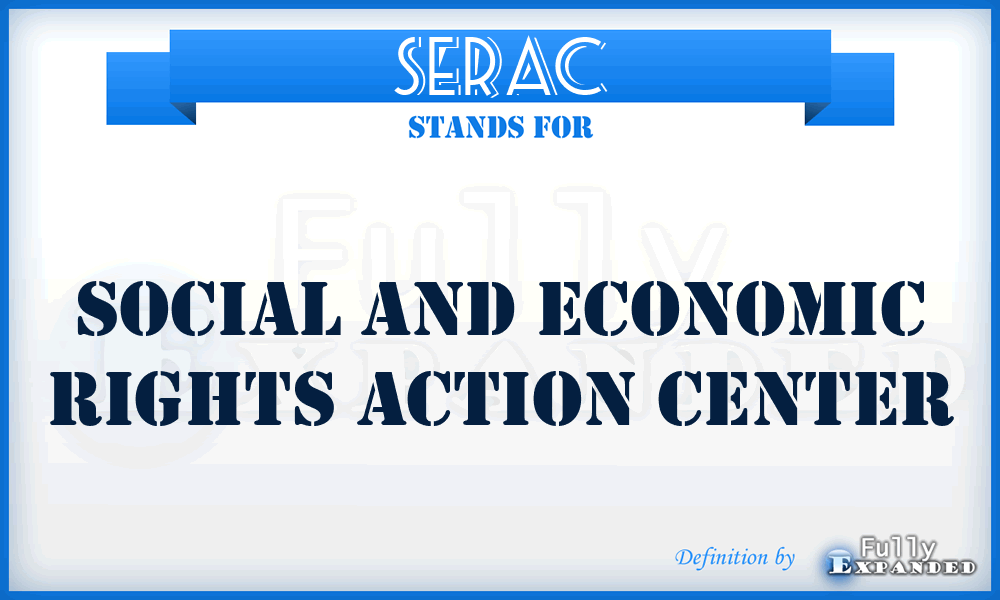 SERAC - Social and Economic Rights Action Center