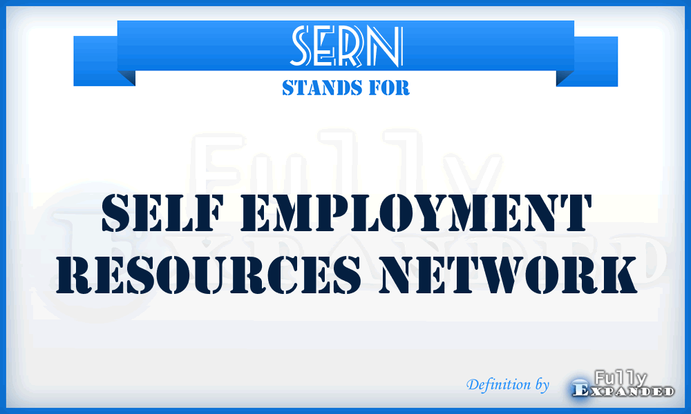 SERN - Self Employment Resources Network