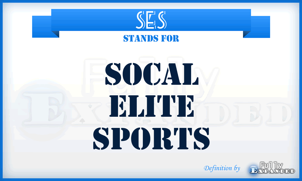 SES - Socal Elite Sports