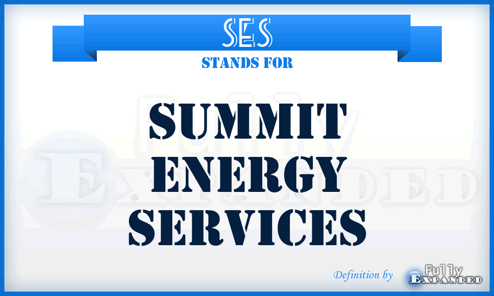 SES - Summit Energy Services