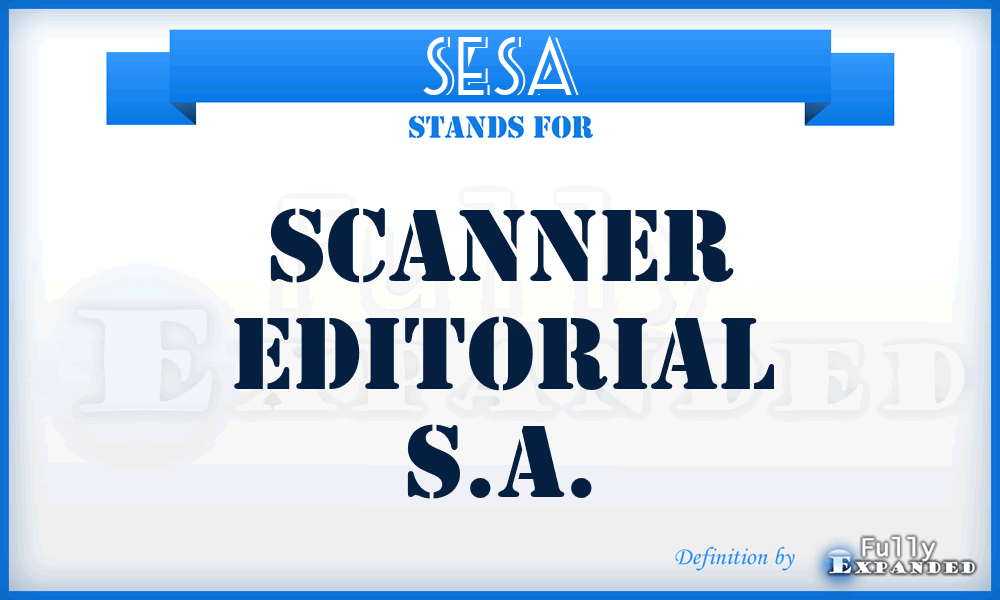 SESA - Scanner Editorial S.A.