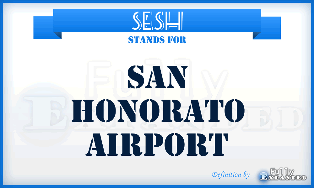 SESH - San Honorato airport