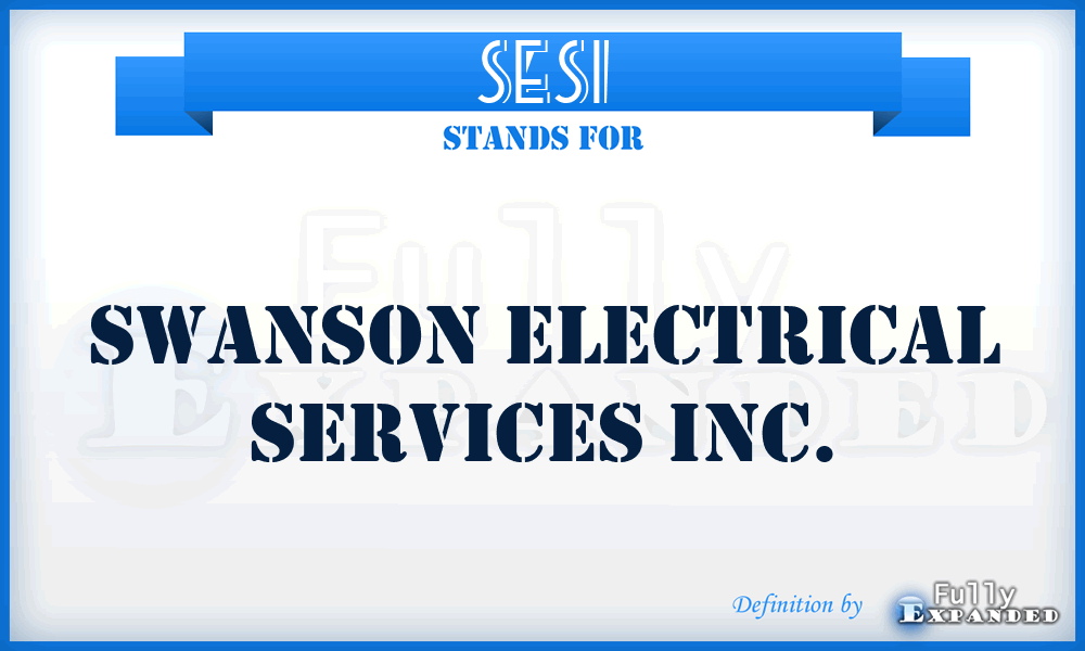 SESI - Swanson Electrical Services Inc.