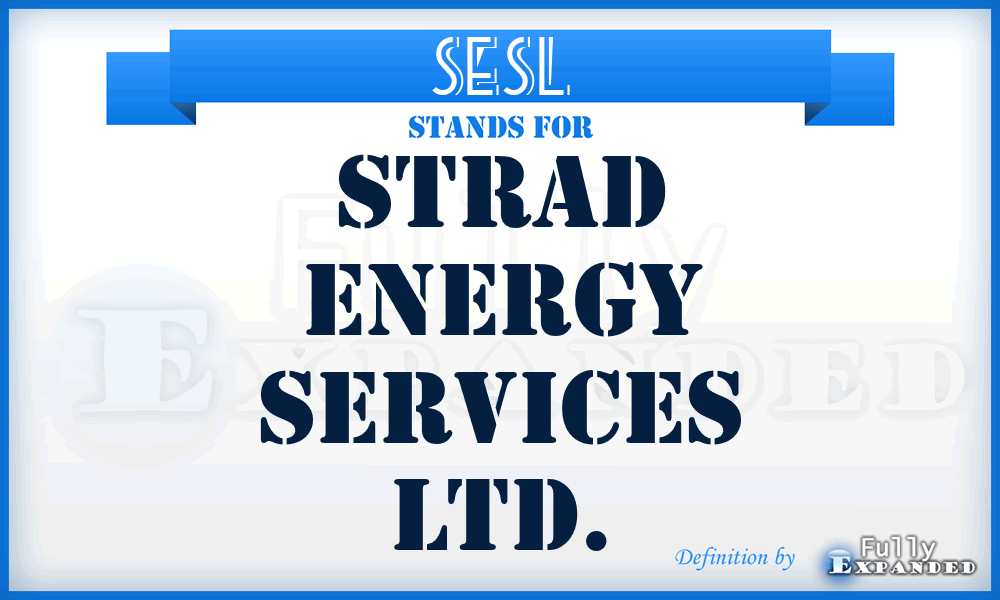 SESL - Strad Energy Services Ltd.