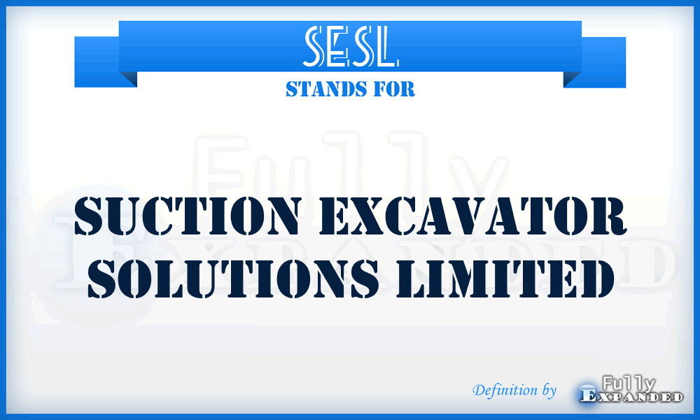 SESL - Suction Excavator Solutions Limited