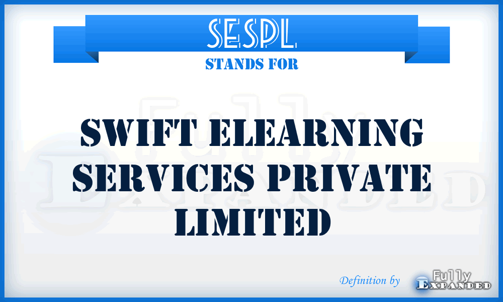 SESPL - Swift Elearning Services Private Limited