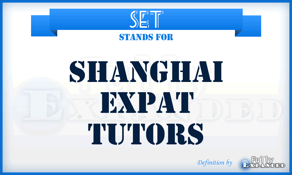 SET - Shanghai Expat Tutors