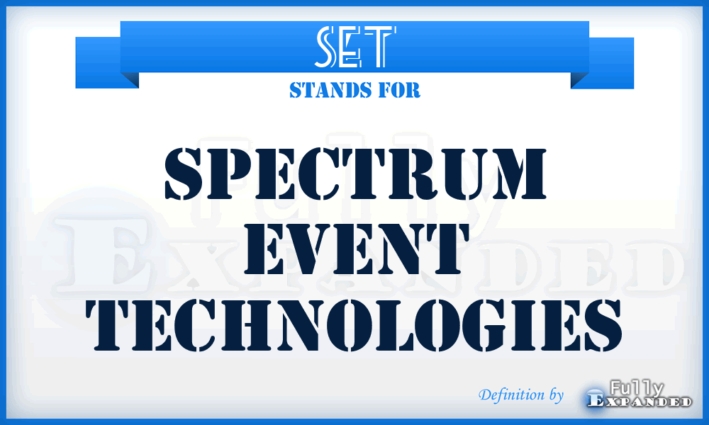 SET - Spectrum Event Technologies