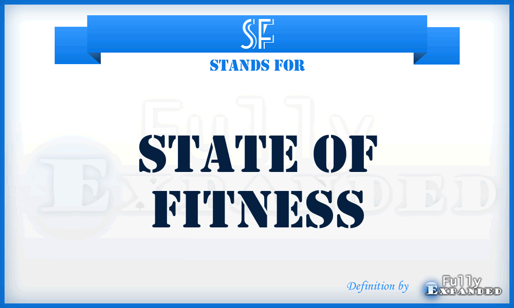 SF - State of Fitness