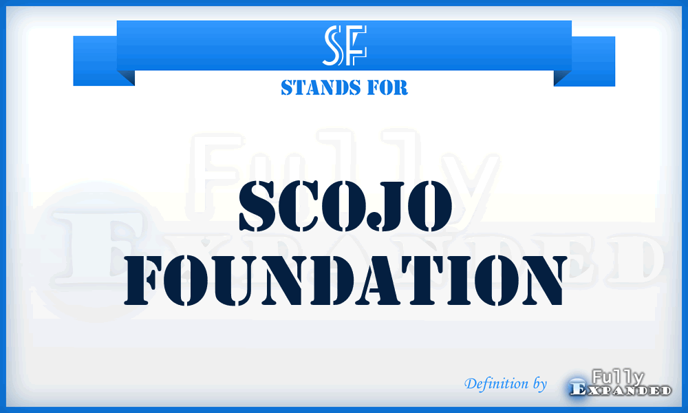 SF - Scojo Foundation