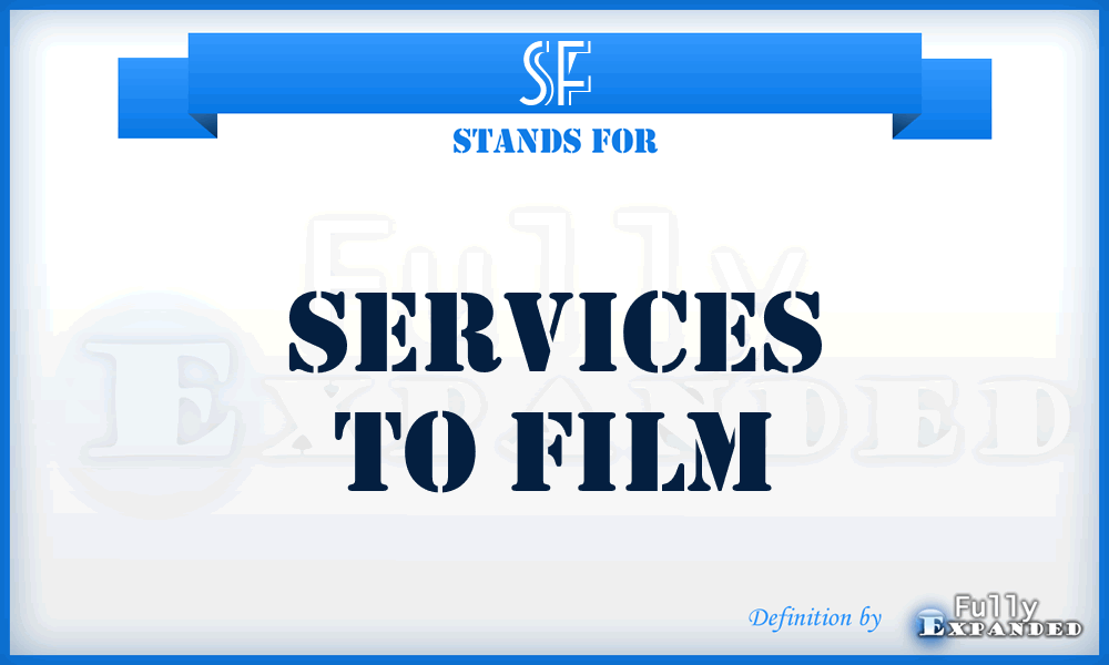 SF - Services to Film