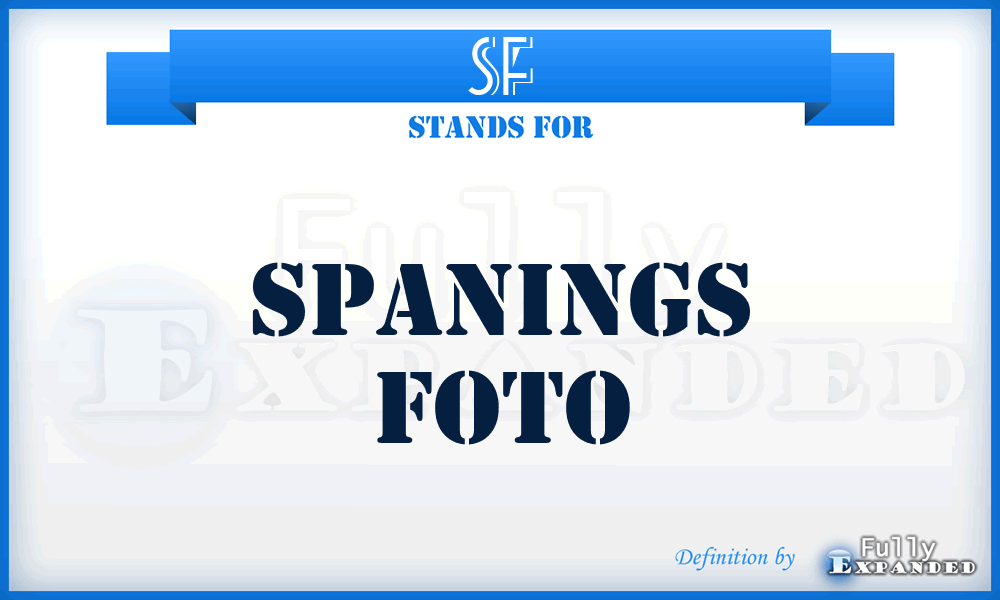 SF - Spanings Foto