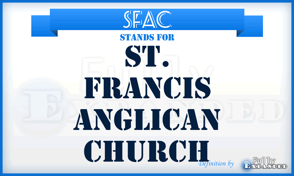 SFAC - St. Francis Anglican Church