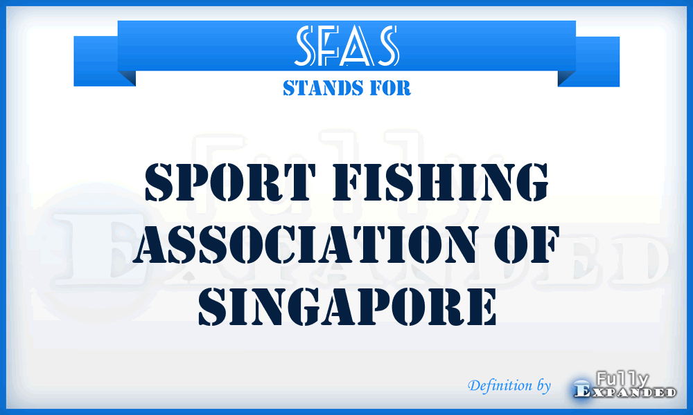 SFAS - Sport Fishing Association of Singapore