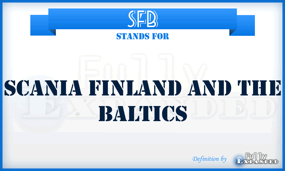 SFB - Scania Finland and the Baltics