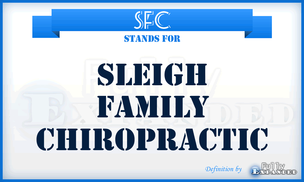 SFC - Sleigh Family Chiropractic