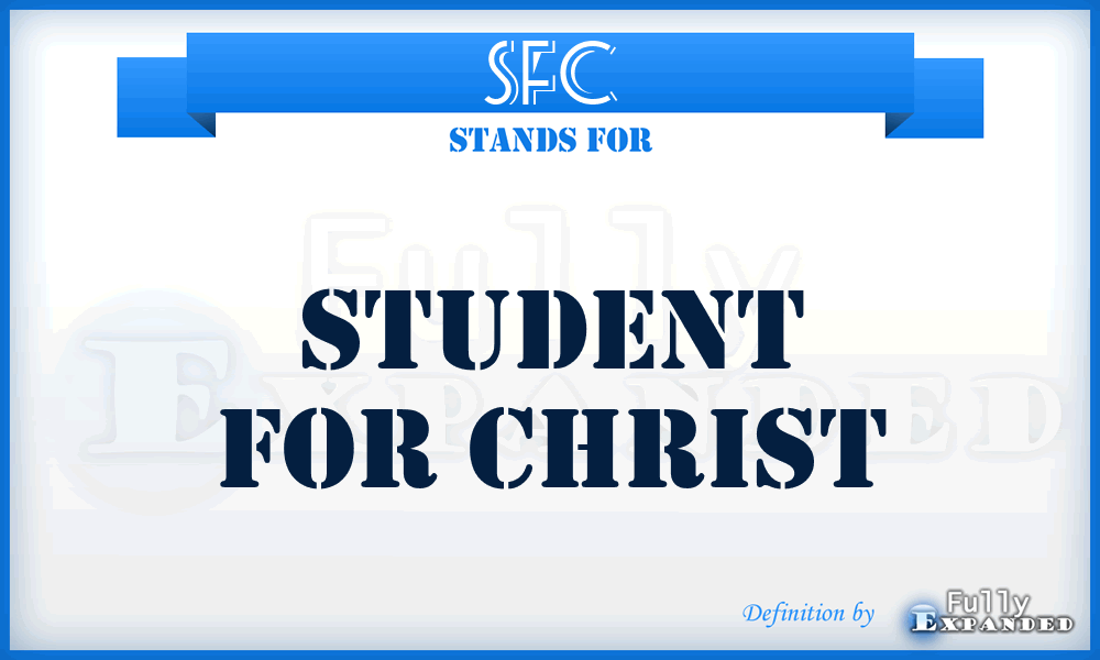 SFC - Student For Christ