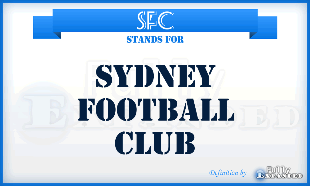 SFC - sydney football club