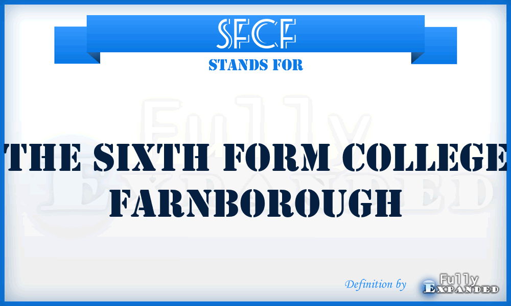 SFCF - The Sixth Form College Farnborough