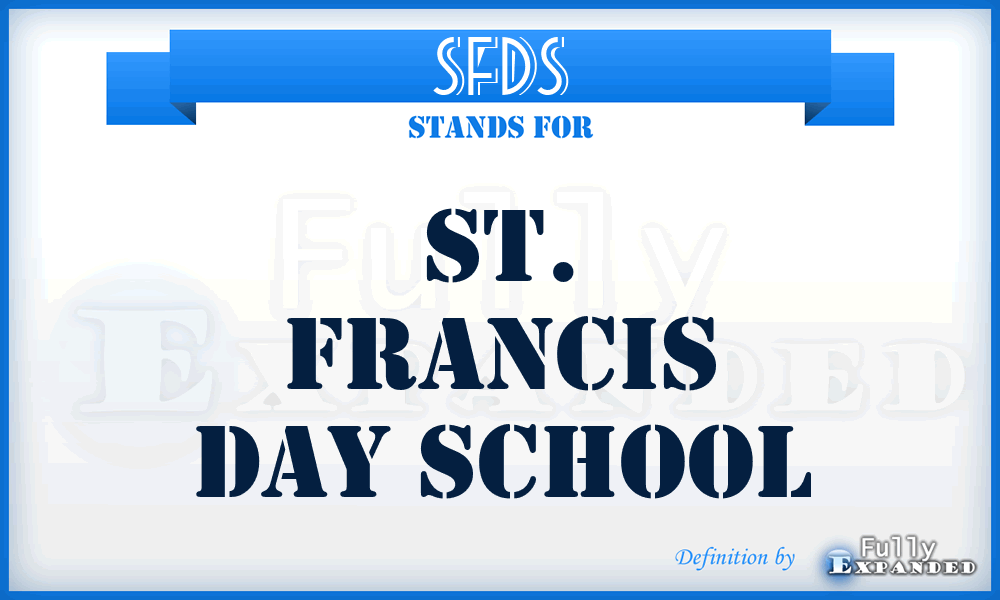 SFDS - St. Francis Day School