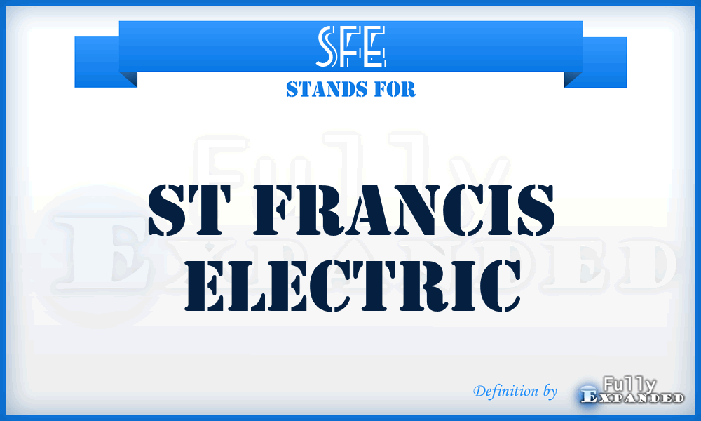 SFE - St Francis Electric
