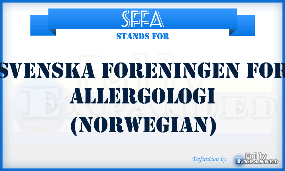SFFA - Svenska foreningen for Allergologi (Norwegian)