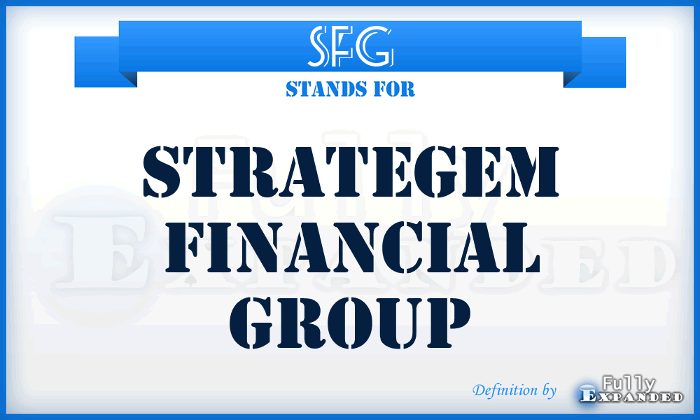 SFG - Strategem Financial Group