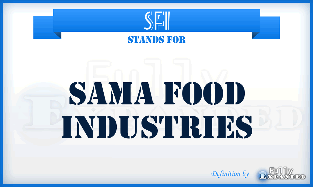 SFI - Sama Food Industries