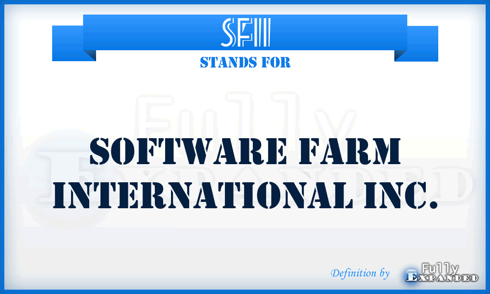 SFII - Software Farm International Inc.