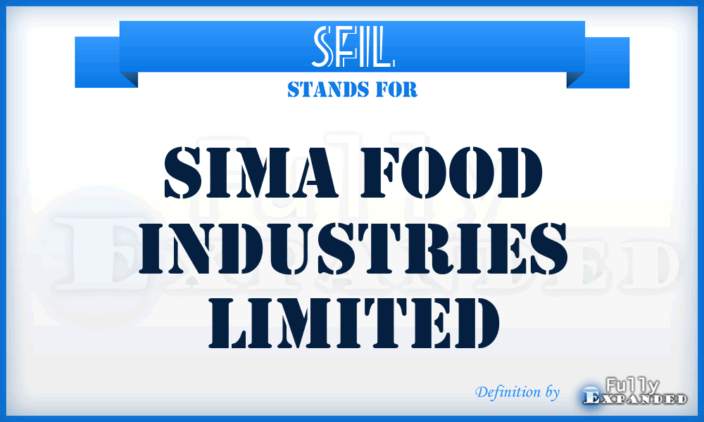 SFIL - Sima Food Industries Limited