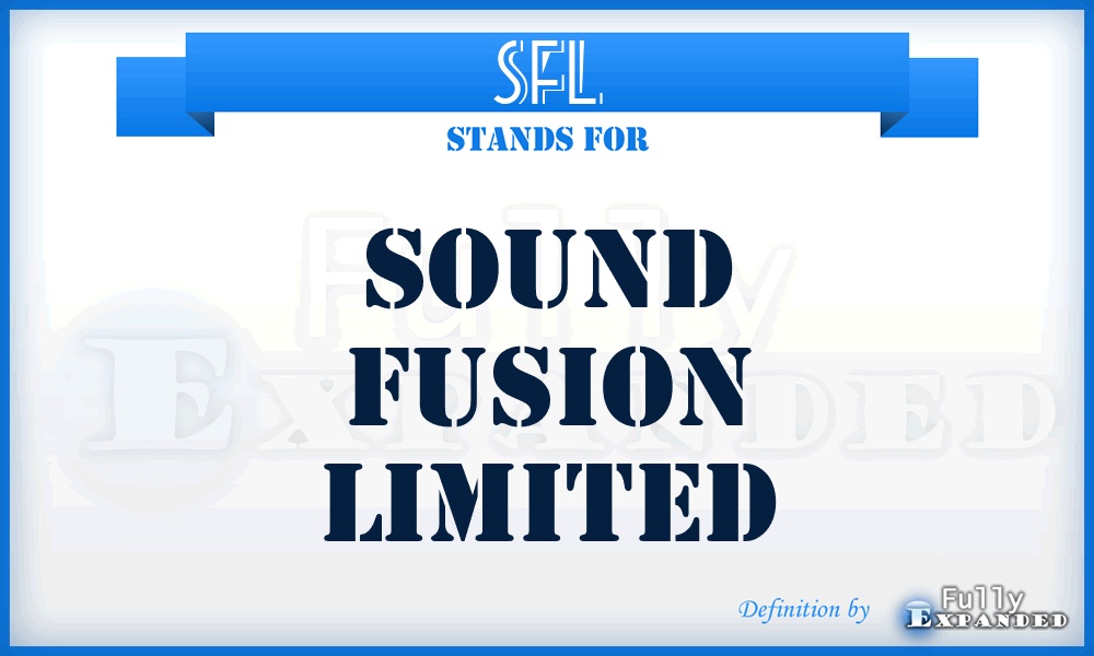 SFL - Sound Fusion Limited